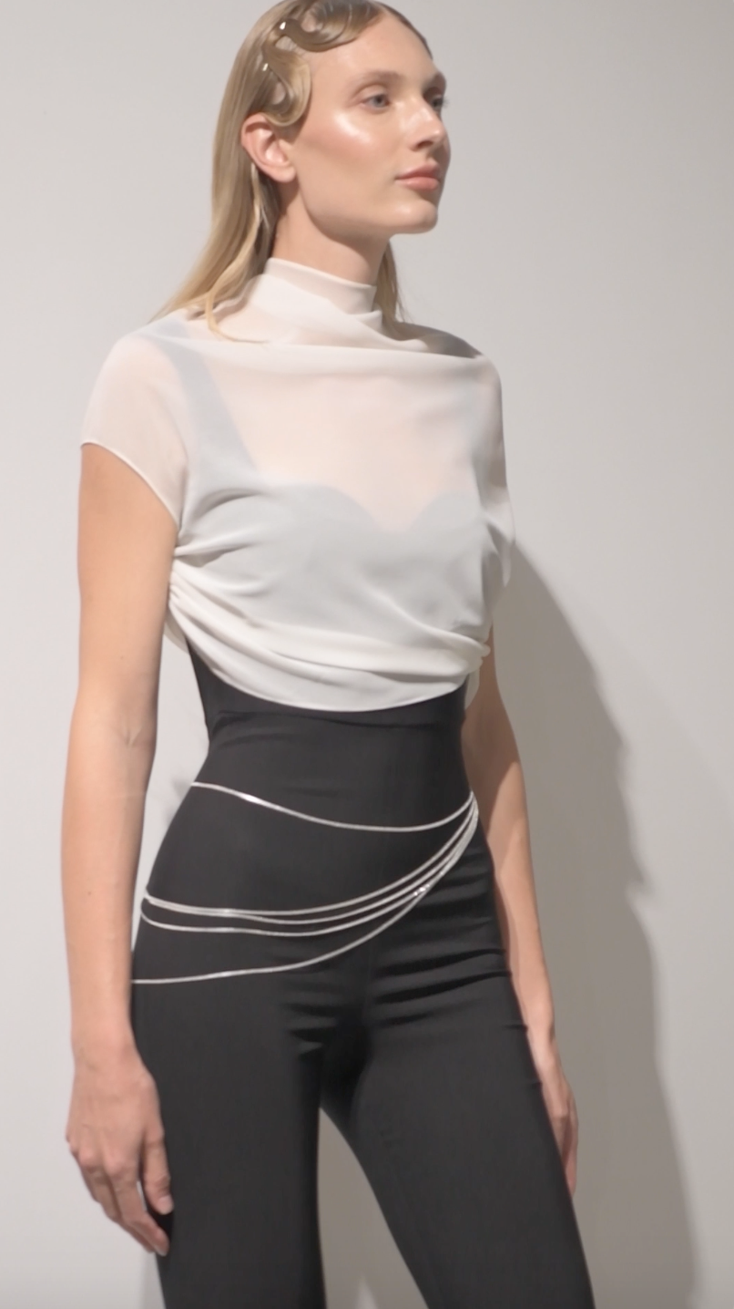 Josette Jumpsuit with Draped Top